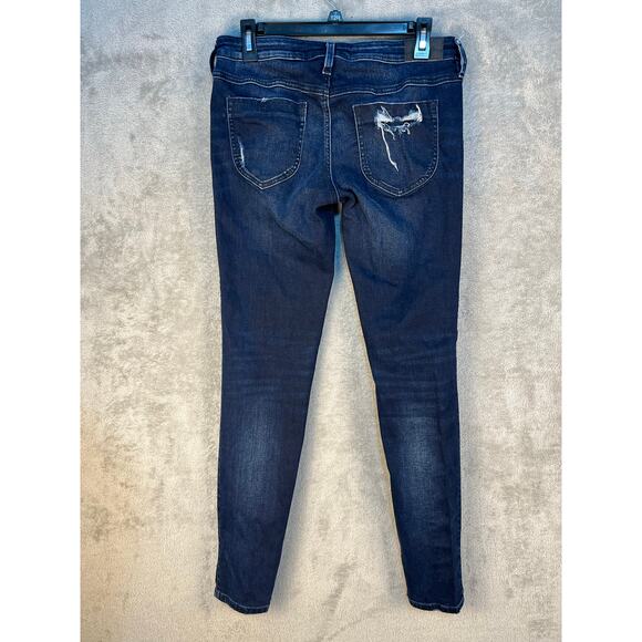Diesel Jeans Gracey Size 30 Low Rise Straight Leg Super Slim Skinny Distressed - Picture 5 of 9